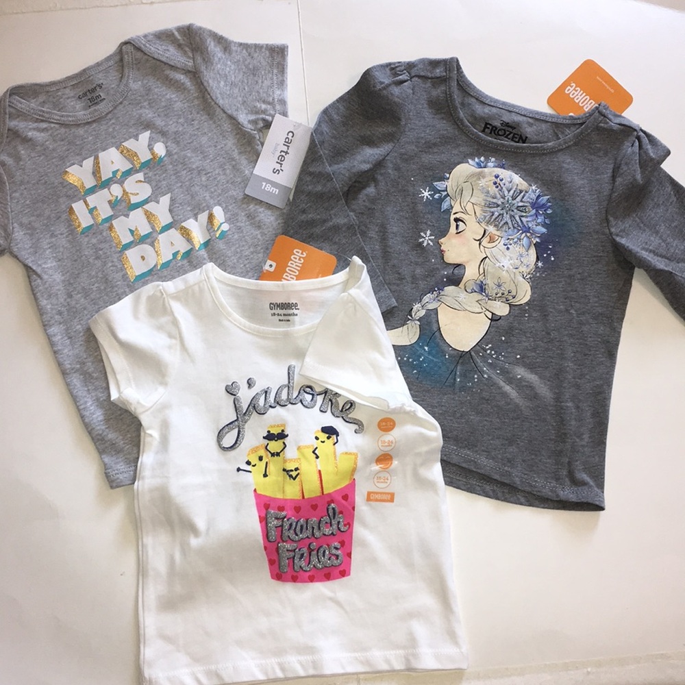 ♦️ NWT 3pc Disney Gymboree Carters baby girl 18-24 Mnths